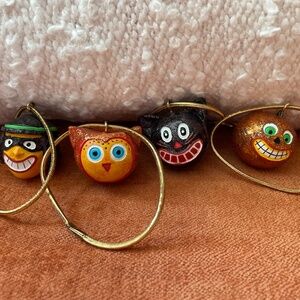 Set of 4 Vintage Department 56 Napkin Rings / Ornaments